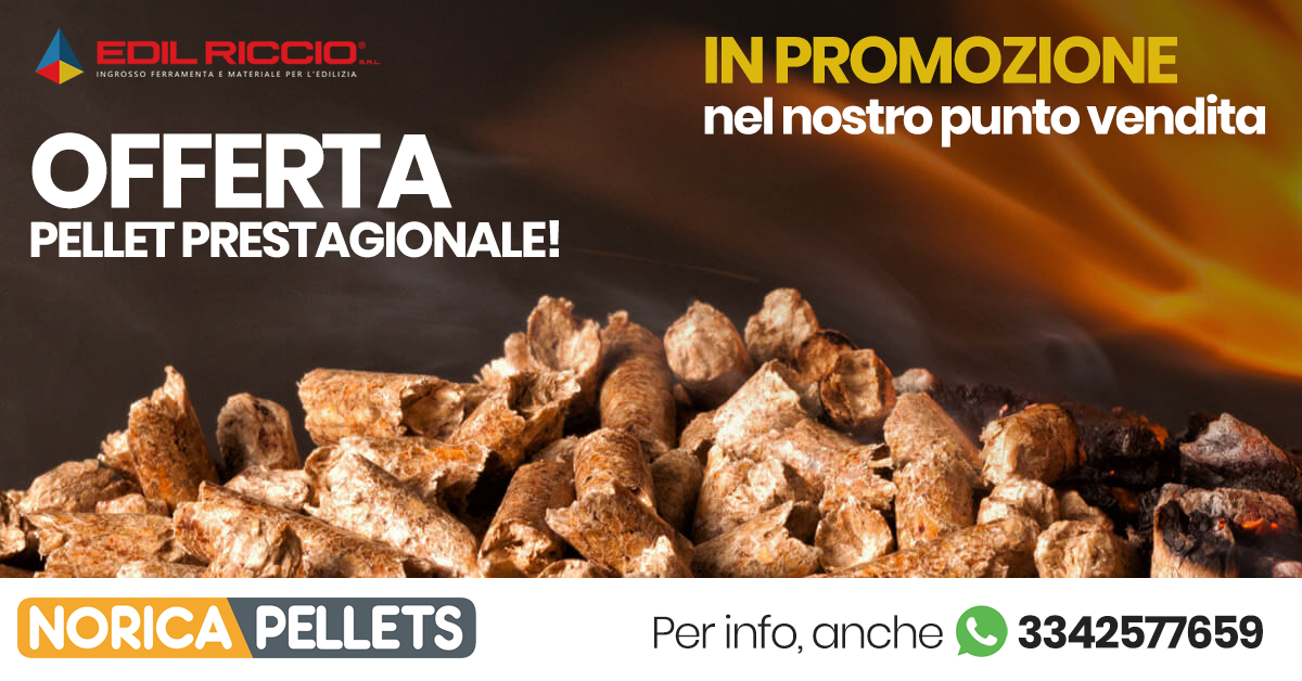 Offerta prestagionale pellet fino a esaurimento scorte - De Rosa Edilizia a  Napoli e provincia